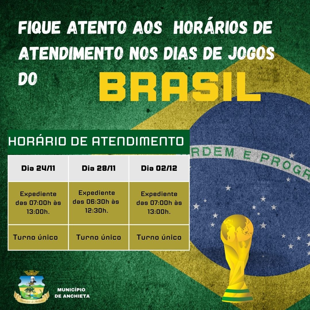 Copa do Mundo: datas e horários dos jogos do Brasil até eventual